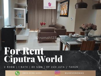 Apartement The Orchard Satrio Ciputra World 2 2br Furnished Bagus