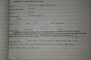 Tanah tepi jalan raya palagan. Km 13. Mbalong