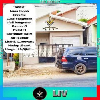 Dikontrakan rumah pinggir jalan & strategis buat usaha.