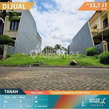 TANAH KAVLING CLUSTER PREMIUM ISTANA DIENG ISDI MALANG