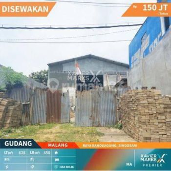 Gudang di Raya Randuagung, Singosari, Malang (sedang proses finishing)