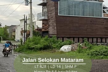 Kawasan Premium Jalan Selokan Mataram Area Seturan Tanah 6 Jutaan