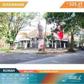 Rumah Mewah di Tengah Kota Malang Area Jl. Gunung gunung