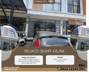dijual ruko 2lantai shm pinggir jalan raya kemang bogoer