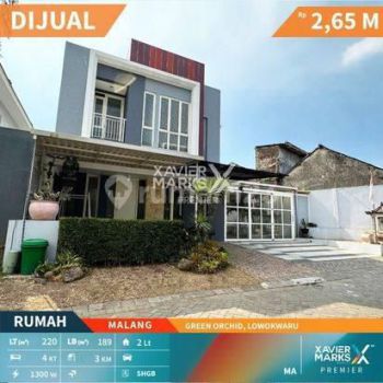 Rumah Harga Miring di Green Orchid, Lowokwaru, Malang