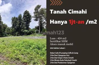 Tanah Siap Bangun Pinggir Jalan Aspal Cimahi Utara SHM