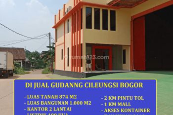 Di Jual Gudang Siap Pakai di Cileungsi Bogor