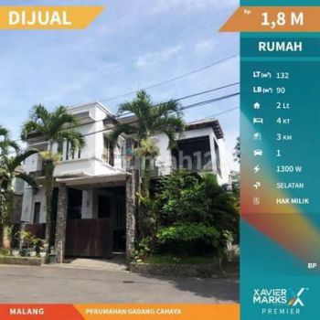 Rumah Hook Modern Minimalis di Perumahan Gadang Cahaya, Sukun Malang