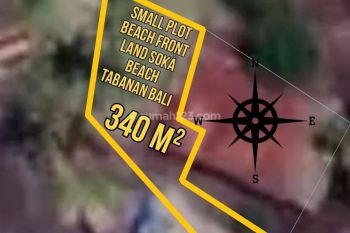Small Plot Beach Front Land Soka Beach Tabanan Bali