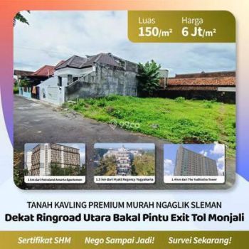 Tanah Hunian Yogyakarta Sleman Ngaglik Dekat Hyatt Regency SHM