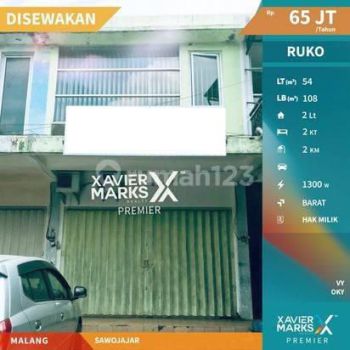 Ruko Strategis Dekat Superindo di Sawojajar Malang
