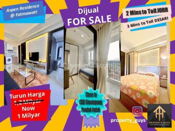 Termurah, Sudah Sertipikat, 2 Kamar, Luas 47, Furnished