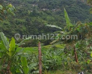 Tanah rata untuk villa+rumah view lepas strategis nempel sungai