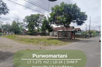 Tanah Luas Purwomartani Dekat Candi Sambisari Harga Nego Aja