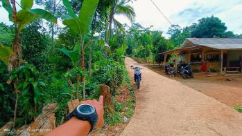 Tanah kebun samping jalan strategis view gunung