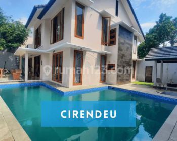 Rumah Mewah Dalam Townhouse Private Pool Cirendeu Dekat Ke Lebak Bulus
