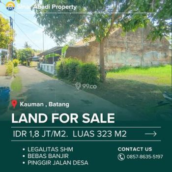 Tanah Pinggir Jalan Desa, Kauman Batang.