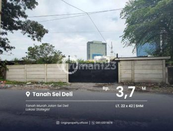 Dijual Cepat Tanah Jalan Sei Deli Inti Kota Dekat Adam Malik