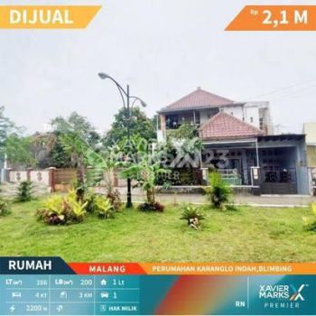 RUMAH MURAH HANYA HITUNG HARGA TANAH PERUMAHAN KARANGLO INDAH,BLIMBING, KOTA