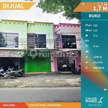 Ruko Strategis 2 Lantai dan Tanah di Cengger Ayam, Lowokwaru, Malang