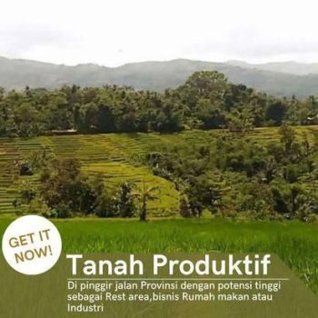 Tanah produktif di samping jalan provinsi di kawasan nagreg kabupaten Bandung