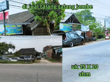 TALANG JAMBE Dijual tanahpinggir jalan