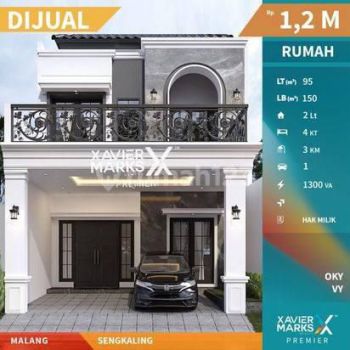 Rumah (Inden) Design American Classic di Sengkaling Malang