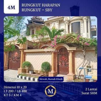 Dijual Rumah Murah Mewah Klasik Luas Langka Di Rungkut Harapan Dekat UPN Dan