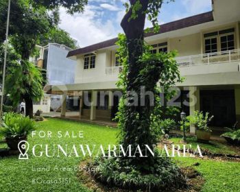 Rumah Hitung Tanah Gunawarman Kebayoran Baru 135 Juta Per M2