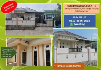 Sewa Rumah Baru -Sungai Kunjang-Tengah Kota Samarinda,