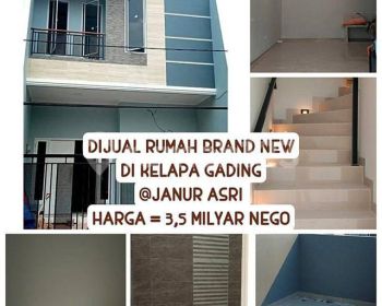 Rumah Janur Asri Brand New Kelapa Gading