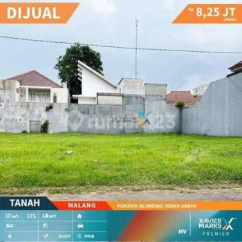 Tanah Kavling Strategis di Kawasan Pondok Blimbing Indah Araya Kota Malang