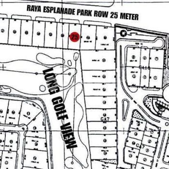 Tanah Kavling Long Golf View Citraland di Raya Esplanade Park