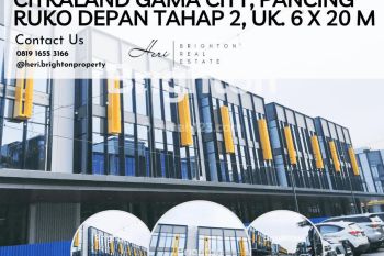 Citraland Gama City, Pancing. Cluster Ruko Depan Tahap 2