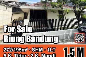 Rumah Mainroad Terawat di Riung Bandung Komplek P.u, Bandung