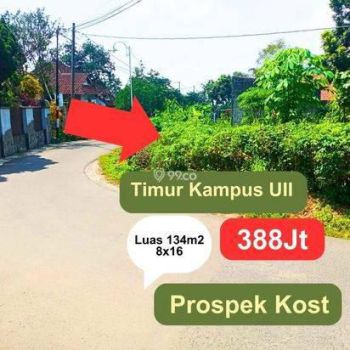 Luas 134m2 LD 8 Tanah Slema Utara Bagus Buat Villa