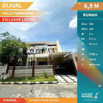 Rumah Siap Huni Fully Furnished di Sutorejo Prima Selatan Surabaya Timur id186