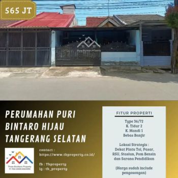 Jual cessi Puri Bintaro sertifikat on hand