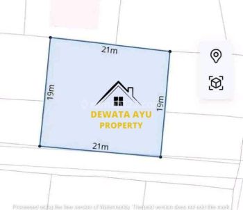 Lahan Premium Luas 400m2 Akomodasi Wisata Lokasi Berawa