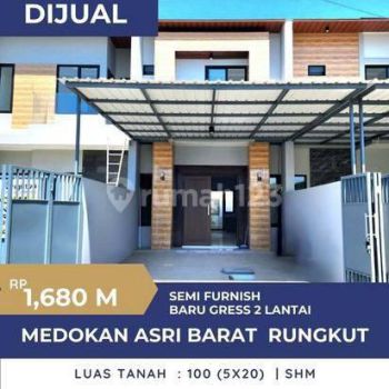 Rumah Baaru 2 Lantai Semi Furnish Medokan Asri Barat Rungkut