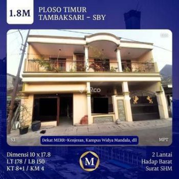 Dijual Rumah Murah Lebar Langka Di Ploso Timur Tambaksari Dekat Merr Kenjeran,
