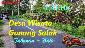 Pinggir Jalan Hotmix 141 Are Relatif Datar Berkontur Landai