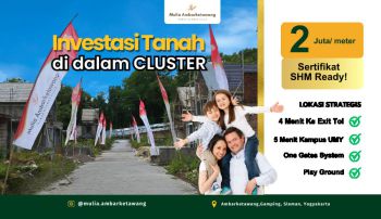 Dijual Tanah Kavling Ambarketawang Gamping, Fasum Siap Huni 2 Jutaan