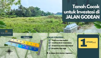 Tanah Kavling jogja sleman , 4 menit ke Pasar Godean