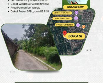 Tanah SHM Murah Klaten